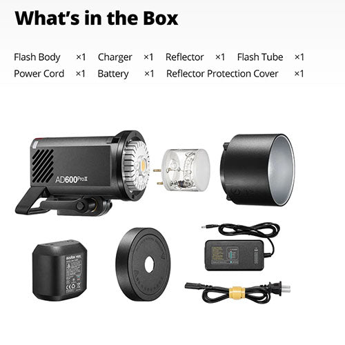 ⚡ Godox AD600Pro II – 600Ws TTL Battery-Powered Studio Flash (Bowens Mount) Condition: New