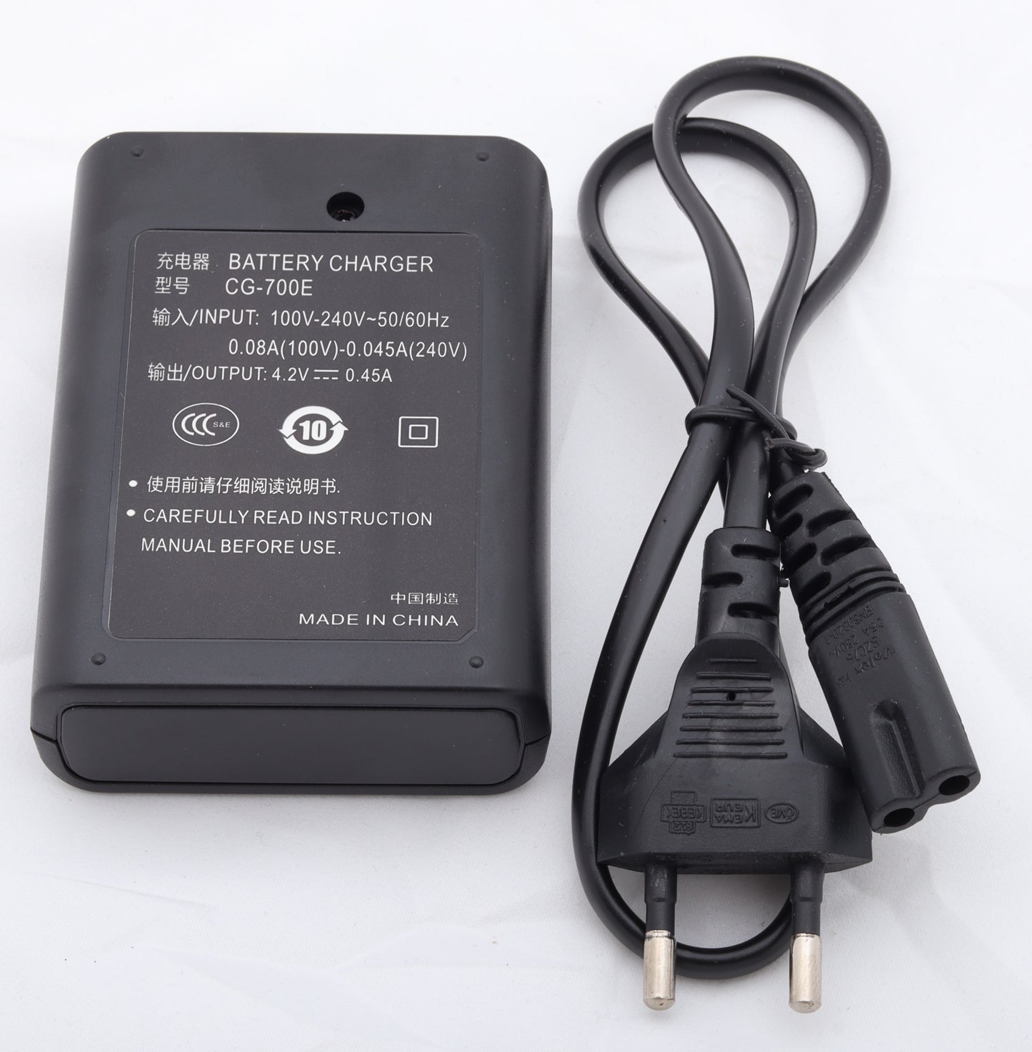 π CG-700E Battery Charger β Reliable Charging for Your Canon Camcorder Batteries Condition: New