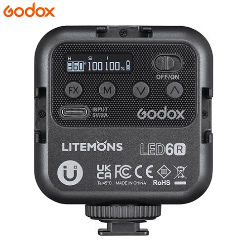 ๐ก Godox LED-6R RGB Mini LED Light โ Creative Lighting on the Go Condition: New