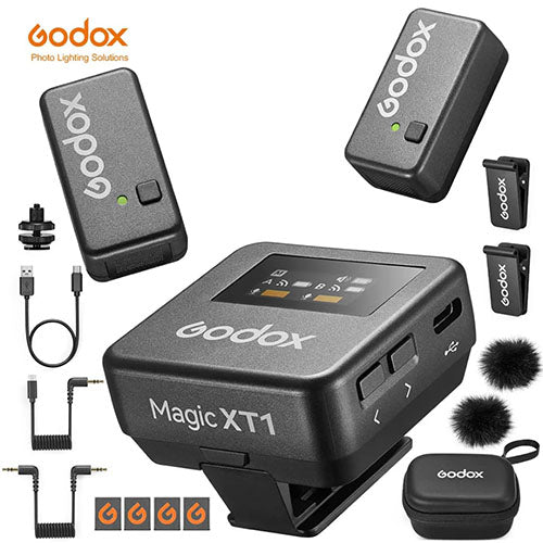 π€ Godox Magic XT1 Wireless Microphone System (2 Transmitters, 1 Receiver) β Clear Dual-Source Audio Condition: New