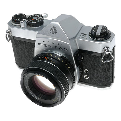 📸 Asahi Pentax SP1000 with 55mm Lens – Classic Film SLR Camera (Used) Condition: Used