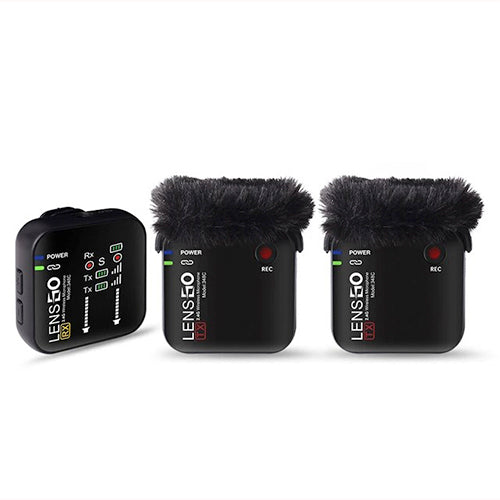 🎤 LENSGO 348C Wireless Lavalier Microphone – Professional Audio for DSLR & Cameras  Condition: New