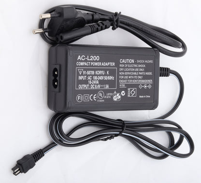 🔌 AC-L200 Battery Charger – Reliable Power for Your Sony Camcorder  Condition: New