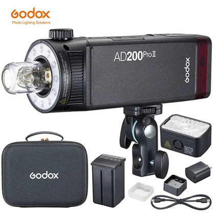 ⚡ Godox AD200Pro II – 200Ws Pocket Flash with TTL & HSS (Upgraded Pro Series)  Condition: New