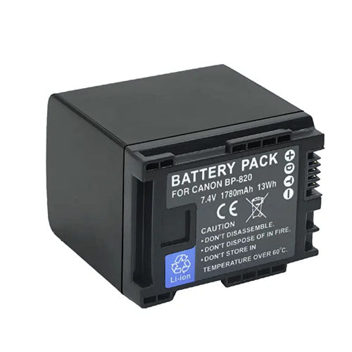 🔋 Replacement Battery Pack for Canon BP-820 – 7.4V 2000mAh (14.8Wh) Li-Ion Rechargeable Battery  Condition: New