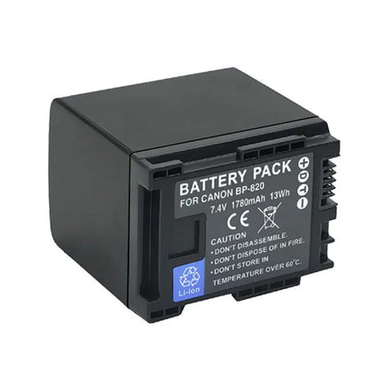 🔋 Replacement Battery Pack for Canon BP-820 – 7.4V 2000mAh (14.8Wh) Li-Ion Rechargeable Battery  Condition: New