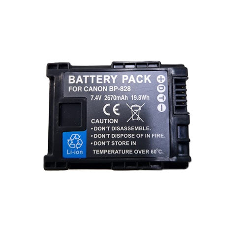 🔋 BP-828 Battery Pack – High-Capacity Lithium-Ion Battery for Canon Camcorders  Condition: New