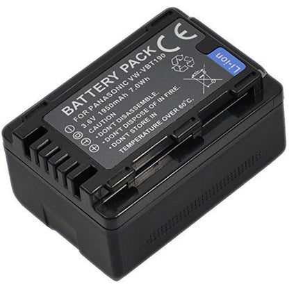 🔋 VW-VBT190 Li-Ion Battery Pack for Panasonic – Reliable Power for Your Camcorder  Condition: New