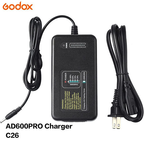 🔌 Godox C26 Battery Charger – Fast & Reliable Charging for AD600Pro  Condition: New