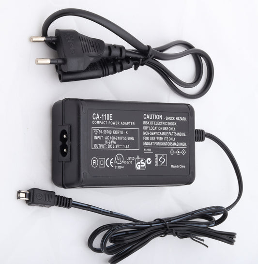 🔌 CA-110E Power Adapter – Reliable Power for Your Camcorder  Condition: New