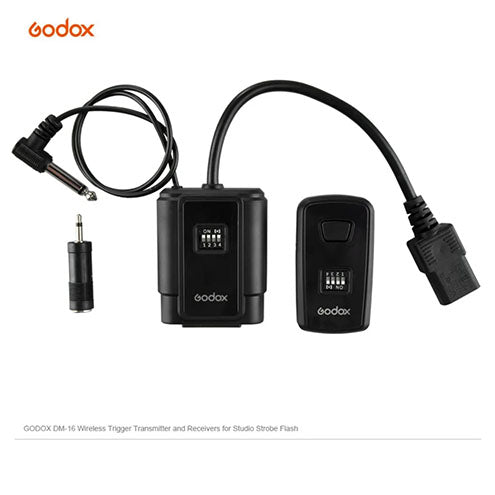 ⚡ Godox DM-16 Wireless Flash Trigger – Reliable & Easy-to-Use Studio Flash Controller  Condition: New