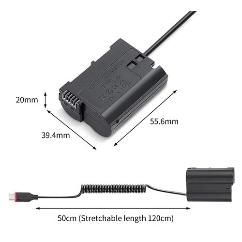 🔋 EN-EL15 Dummy Battery – Continuous Power Solution for Nikon Cameras  Condition: New