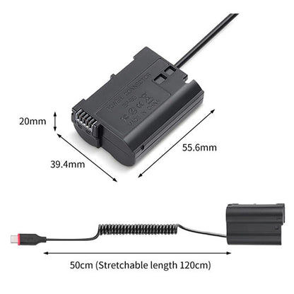 🔋 EN-EL15 Dummy Battery – Continuous Power Solution for Nikon Cameras  Condition: New