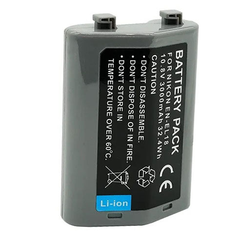 🔋 Replacement Battery Pack for Nikon EN-EL18 – High-Performance Li-Ion Rechargeable Battery  Condition: New