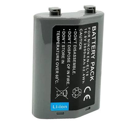 🔋 Replacement Battery Pack for Nikon EN-EL18 – High-Performance Li-Ion Rechargeable Battery  Condition: New