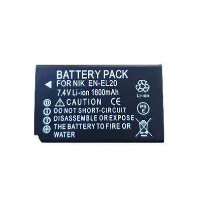 🔋 Replacement Battery Pack for Nikon EN-EL20 – 7.4V 1600mAh Li-Ion Rechargeable Battery  Condition: New