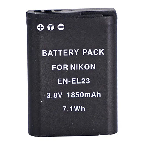 🔋 Replacement Battery Pack for Nikon EN-EL23 – 3.8V 1850mAh (7.1Wh) Li-Ion Rechargeable Battery  Condition: New