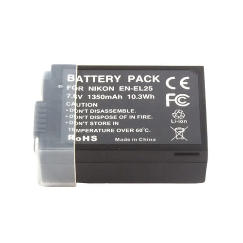 🔋 EN-EL25 Battery Pack – Rechargeable Lithium-Ion Battery for Nikon Z50 & Z fc  Condition: New