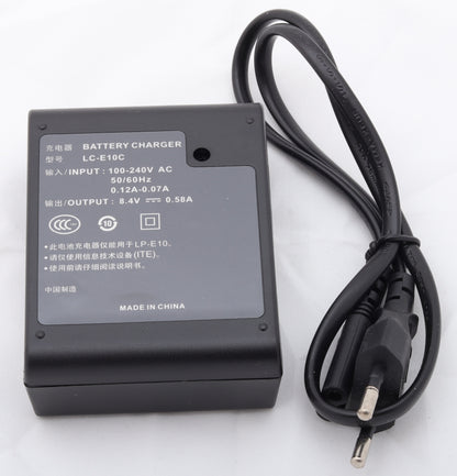 🔌 LC-E10C Battery Charger – Fast & Reliable Charging for LP-E10 Batteries  Condition: New