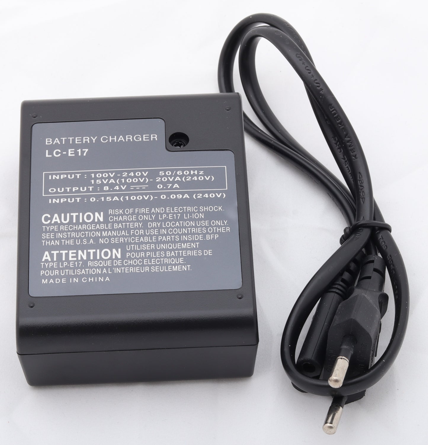 🔌 LC-E17 Battery Charger – Fast & Reliable Charging for LP-E17 Batteries  Condition: New
