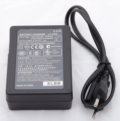 🔌 LC-E6 Battery Charger – Fast & Reliable Charging for LP-E6 Series Batteries  Condition: New
