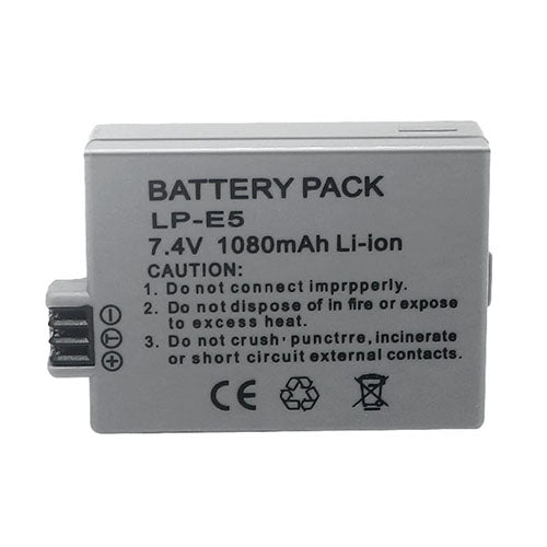 🔋 LP-E5 Battery Pack – Rechargeable Lithium-Ion Battery for Canon DSLR Cameras  Condition: New