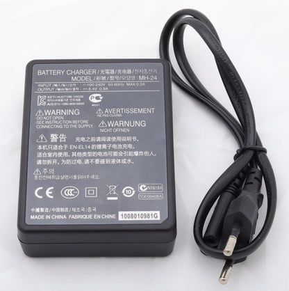 🔌 MH-24 Battery Charger – Reliable Charging for EN-EL14 & EN-EL14a Batteries  Condition: New