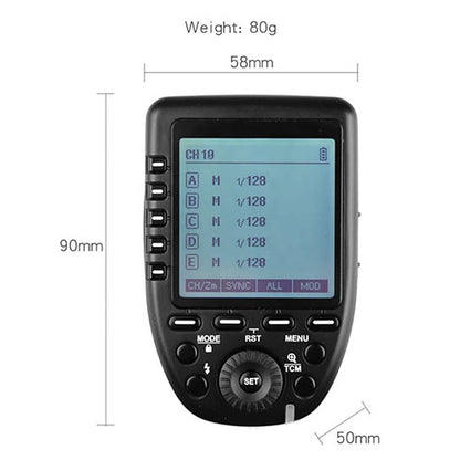 Godox Xpro-C/N E-TTL II Flash Trigger – 2.4G Wireless X System for Studio & Outdoor Photography ⚡ Godox Xpro-C/N E-TTL II Flash Trigger – 2.4G Wireless X System for Studio & Outdoor Photography  Condition: New