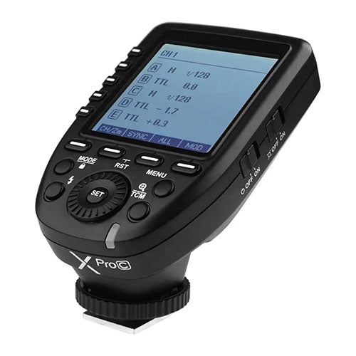 Godox Xpro-C/N E-TTL II Flash Trigger – 2.4G Wireless X System for Studio & Outdoor Photography ⚡ Godox Xpro-C/N E-TTL II Flash Trigger – 2.4G Wireless X System for Studio & Outdoor Photography  Condition: New